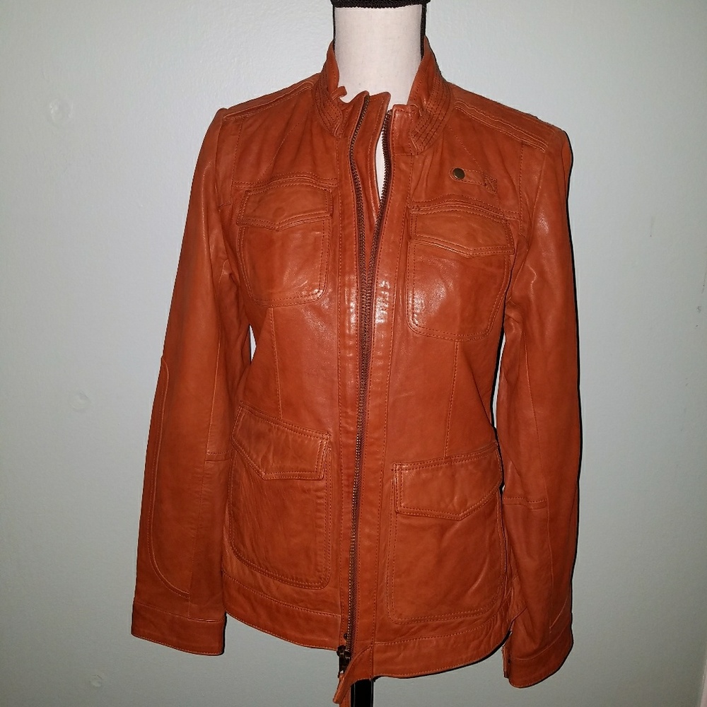 Lucky brand real leather jacket